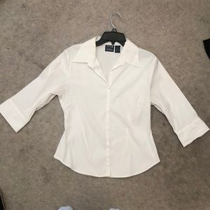 Button up white blouse